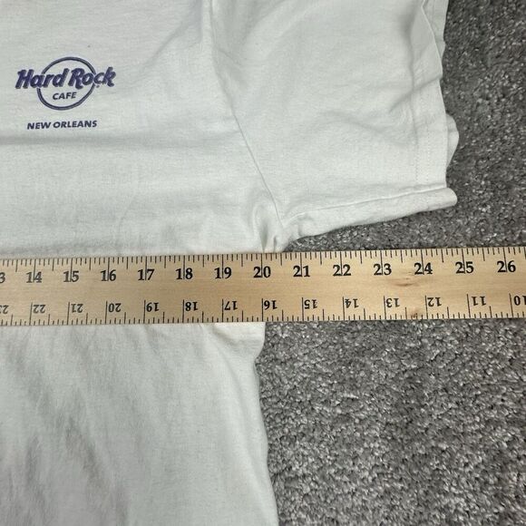 Hard Rock Cafe New Orleans Shirt Mens Large Regular White Pullover City Print - Picture 3 of 6